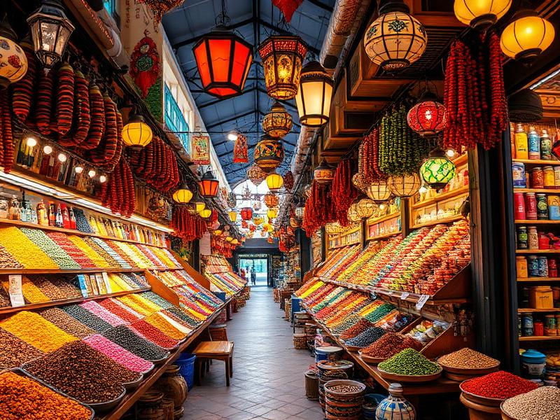 Arabischer Markt mit Gewürzen